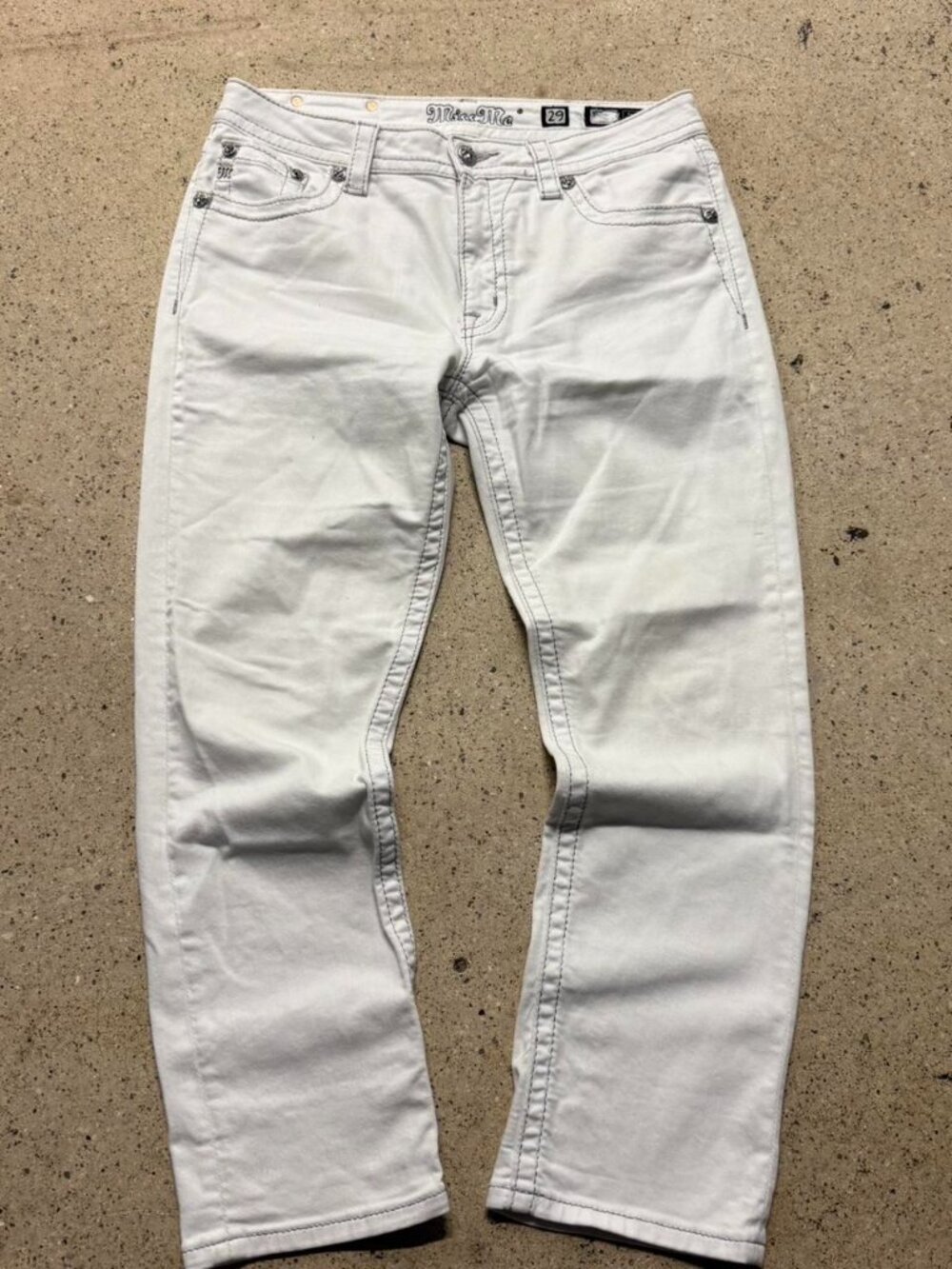 Miss Me Women's White and Cream Jeans